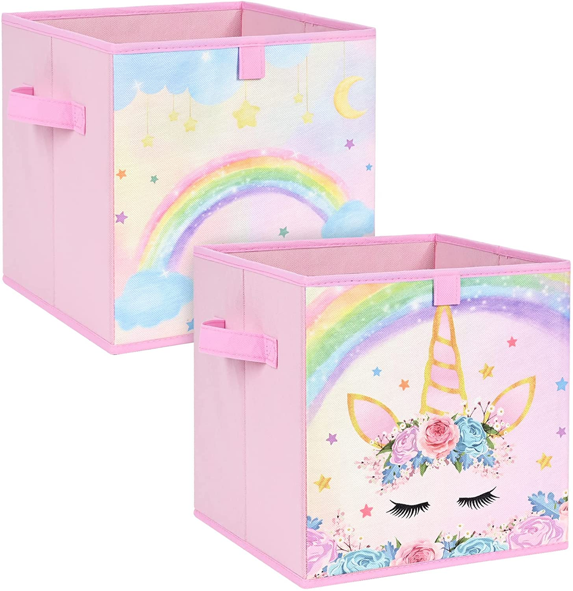 Unicorn Cube Storage Bins Set