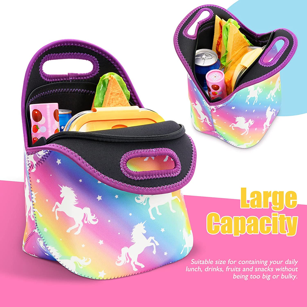 WERNNSAI Space Lunch Box - Insulated Lunch Bag for Boys Kids