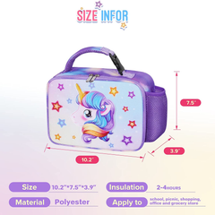  WERNNSAI Sequins Unicorn Lunch Box - Holographic Insulated Girls  Lunch Bag for Kids Bento Back to School Picnic Preschool Kindergarten Lunch  box Waterproof Reusable Thermal Lunch Tote Box: Home & Kitchen