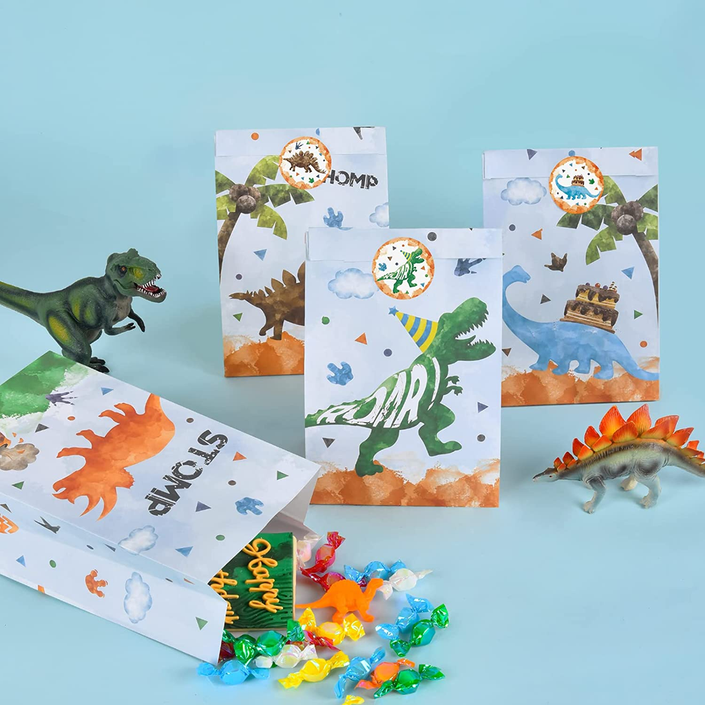 Dinosaur Party Favors, Party Favor Bags, Kids Dinosaur Birthday