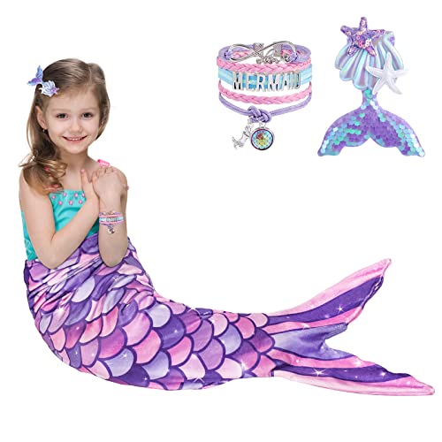 Mermaid tail blanket online kids