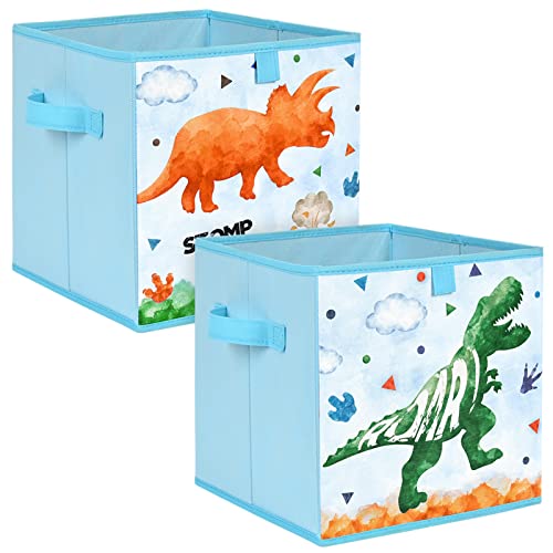 WERNNSAI Unicorn Cube Storage Bins - 2 Pack Fabric Foldable Storage Cubes  Organizer for Girls Kids 11 Inch Pink Decorative Storage Baskets with  Handles Home Closet Nursery Room Bedroom